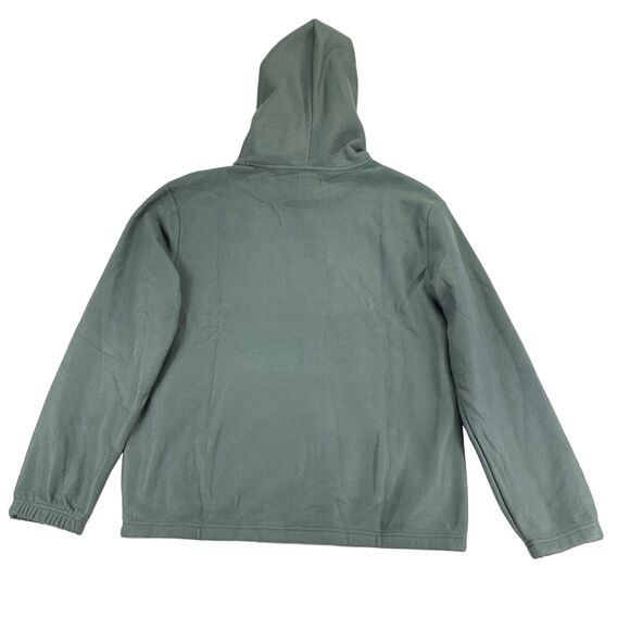 Lazer Mens Polar Fleece Relaxed Fit Pullover Hoodie Gray M - Picture 4 of 4